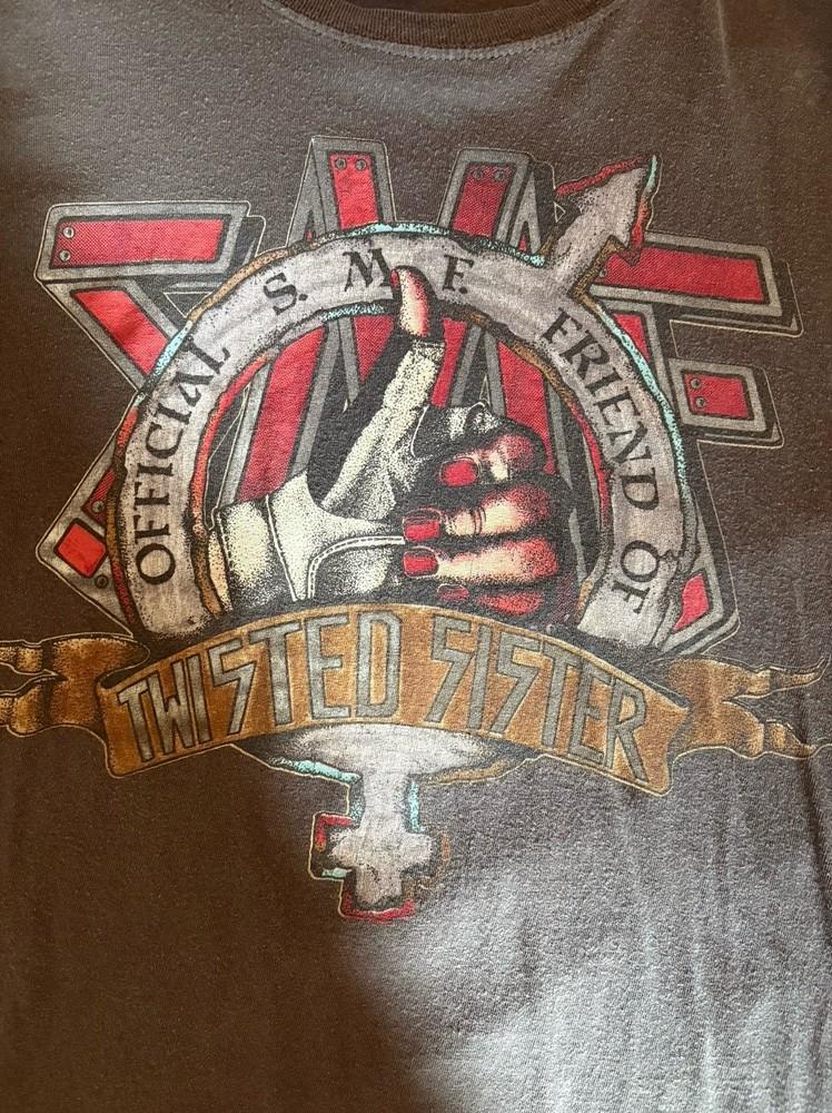 Remake Twisted Sister SMF Friends Of TS Show BLACK T Shirt Vtg NH25899 Unisex T-Shirt XL