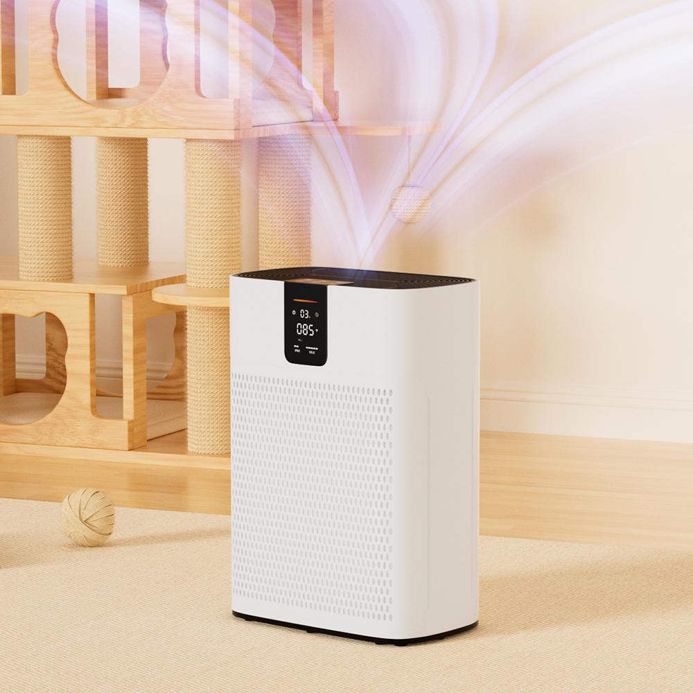 HEPA Air Purifier 15dB Quiet Sleep Mode. Smart Air Purifiers with App for Pet Hair