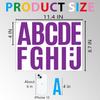 272 Pcs 24 Sheets Large Letter Stickers, 4 Inch Bulletin Board Letters, Vinyl Stick On Letters for Bulletin Boards, Self Adhesive Letters for