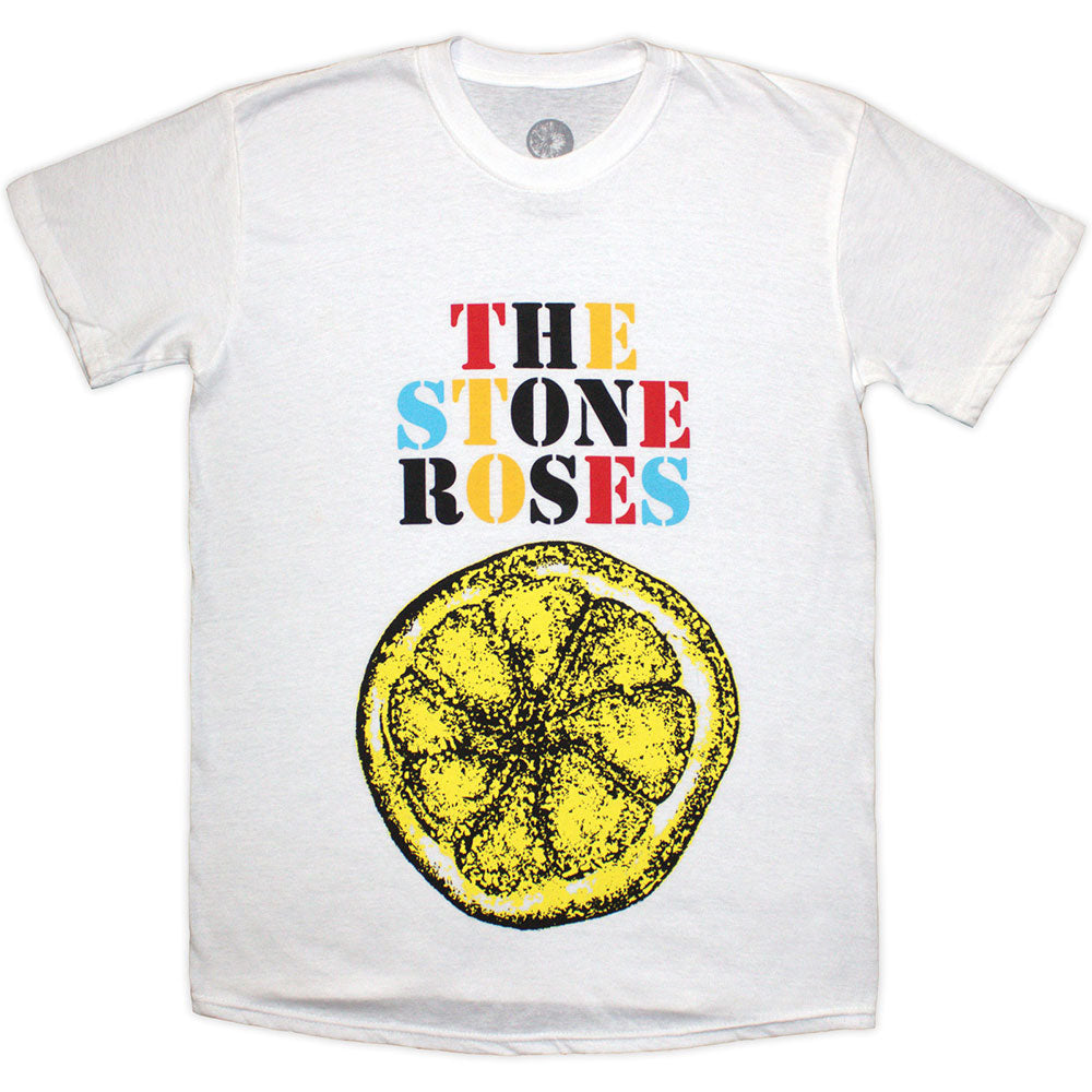 The Stone Roses TShirt Lemon Multicolour White OFFICIAL NEW XL