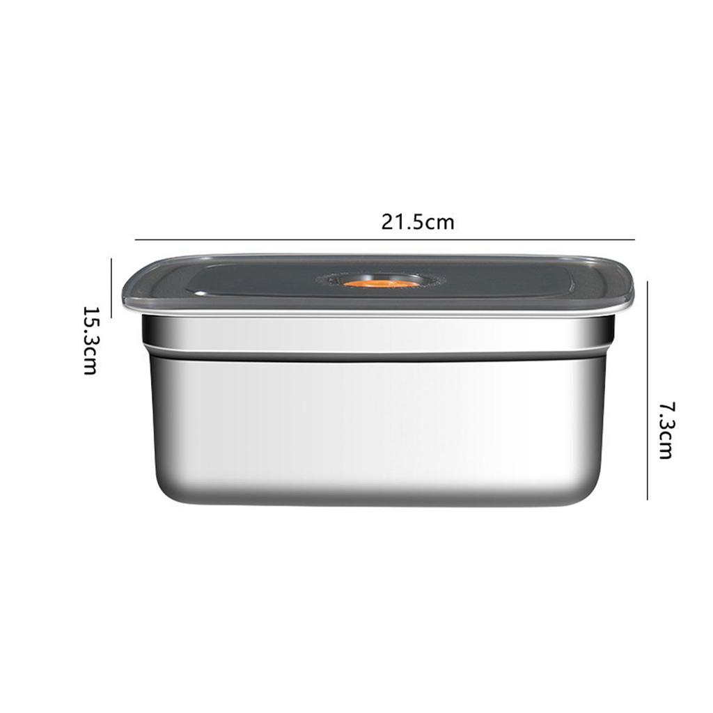 Lunch Box with Lid, Fresh-Keeping Lunch Container, Heated Sealed Rectangular Food Storage Box for Work & School