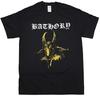 Bathory Band Music Song Yellow Goat Logo Red Eyes Men's Cotton T-Shirt