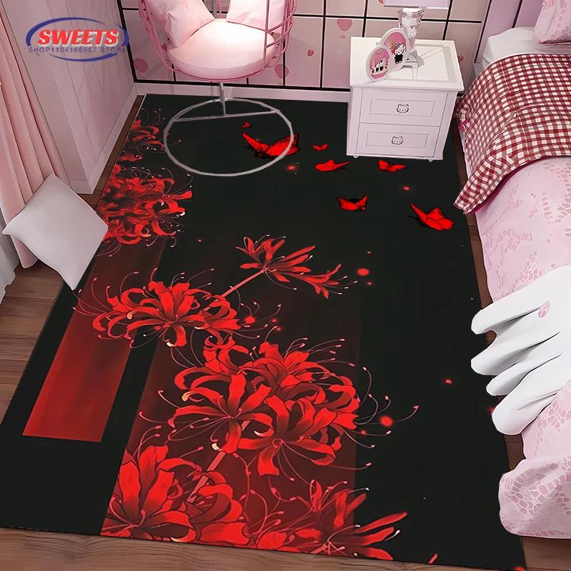 

NO.2 Beautiful Butterfly Carpet, Rug for Living Room Bedroom Sofa Doormat Decor, Durable Non-slip Floor Mat,Machine Washable Mat 40x60cm (16x24in)