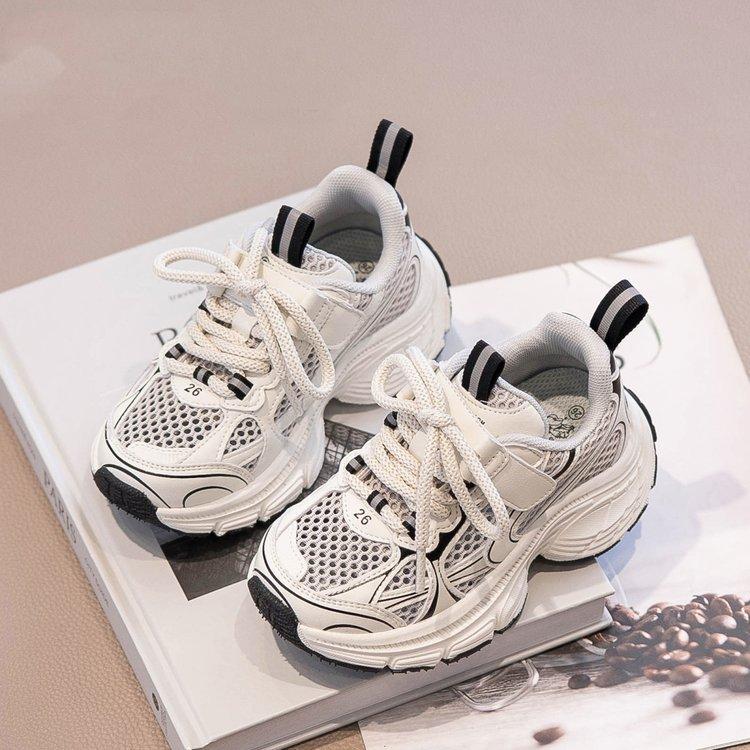 Children's Shoes Sports Shoes 2025 Summer New Boys' Shoes Girls' Dad Shoes Breathable Mesh Mesh Shoes Big Children's Tide