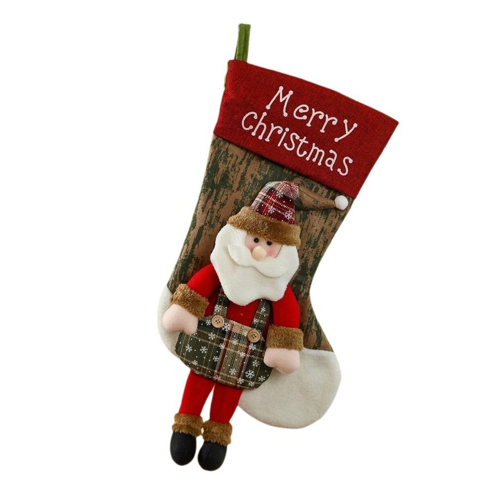 Snowman Christmas Gifts Bag Cartoon Christmas Decorative Socks Xmas Tree Ornaments