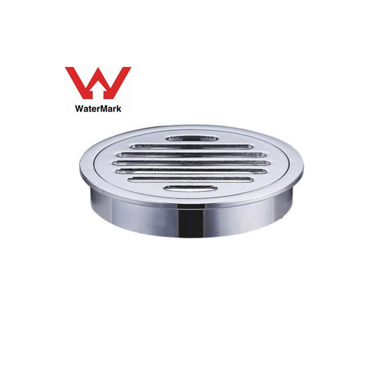 Watermark Floor Drain Brass Bathroom Hidden Drainer Tile Insert Conceal Invisible square Floor Drain Strainer Drain (Black,Brass)