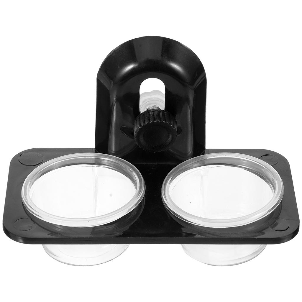 Reptile Food Water Bowl Suction Cup Wall Mount Feeder Dish Feeding Basin for Lizard Gecko Turtle Scorpion Centipede Acrylic