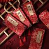 Chinese Style Wedding Book Foldable Traditional Marriage Letter Handwritten Retro Engagement Book Chinese Wedding