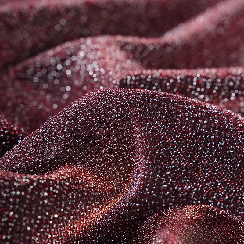 Oboustranná třpytivá hvězdná sametová látka Jasně hedvábná třpytivá sametová látka Nenatahovací pro DIY šití šatů Cheongsam
