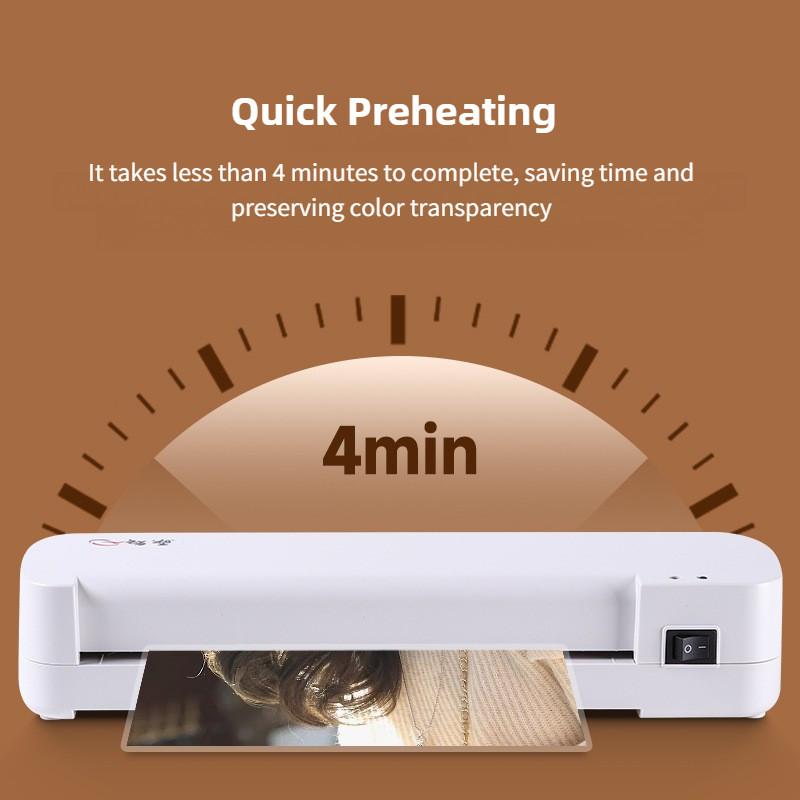 Household Photo Laminator Office Mini Hot Laminating Machine Small Professional A4 Laminating Machine