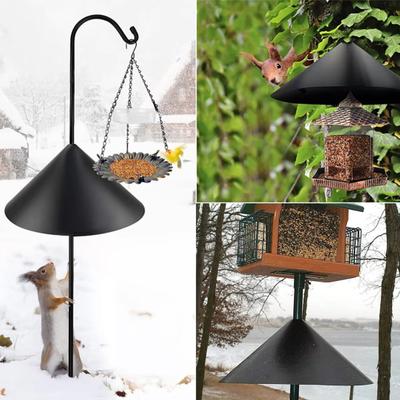 PP Squirrel Proof Baffle Pole Mounted Squirrel Guard Stopper for Outdoors Birds Feeder Pole And Shepherd Hooks