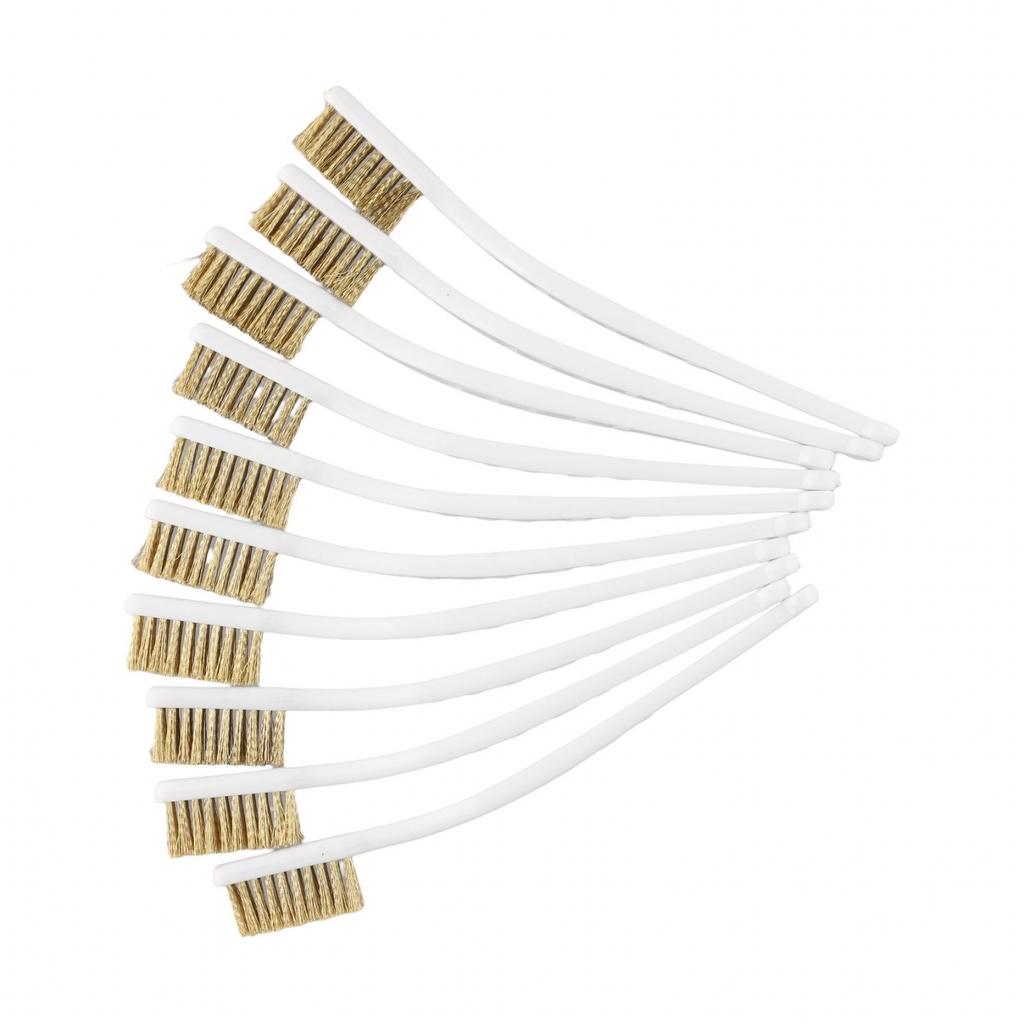 10pcs Wire Brush Brass Brushes Cleaning Brush Industrial