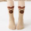Cartoon Baby Cotton Socks Breathable Kapibara Hosiery Anti-slip Kids Capybara Socks  2-15 Years