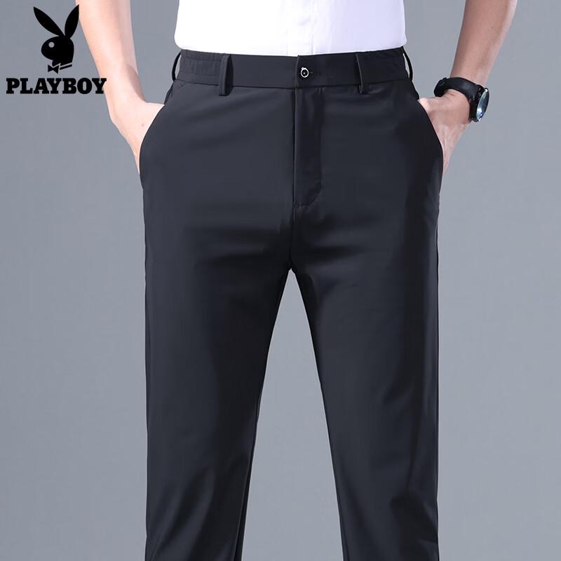 Playboy Men s Slim Fit Business Casual Trousers 33