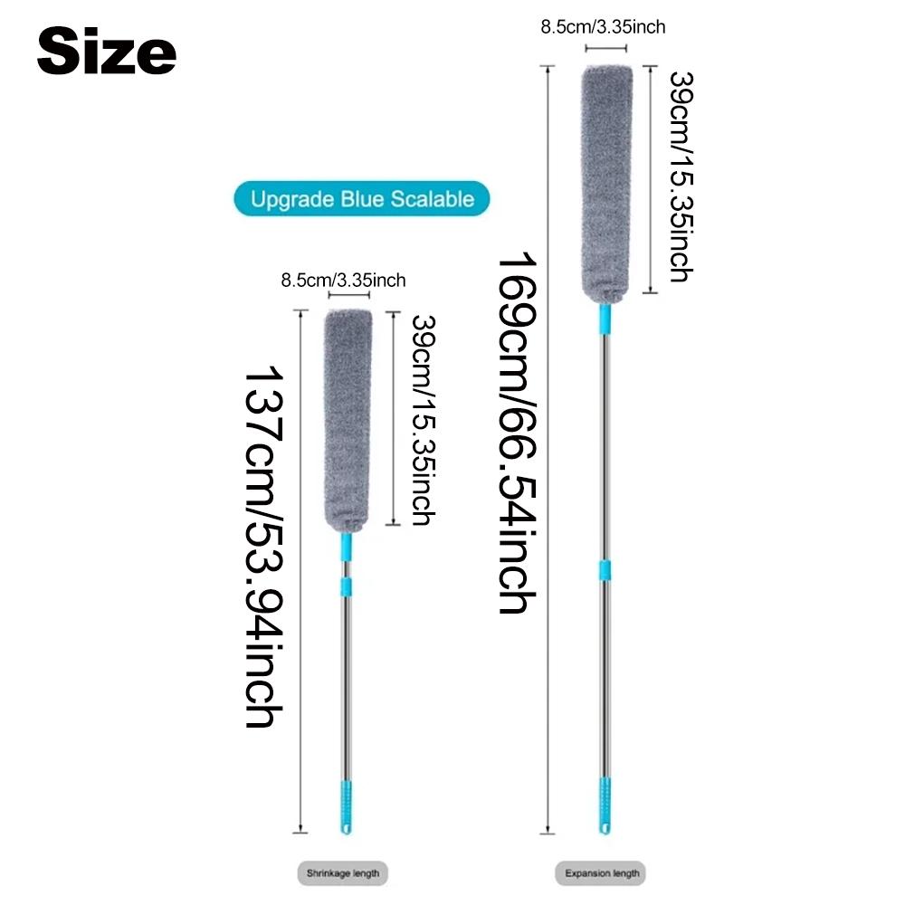 Scalable Duster Brush for Household Cleaning ,Long Handle Mop Gap Dust Cleaner Bedside Sofa Brush Corner Remover Home Telescopic Tool
