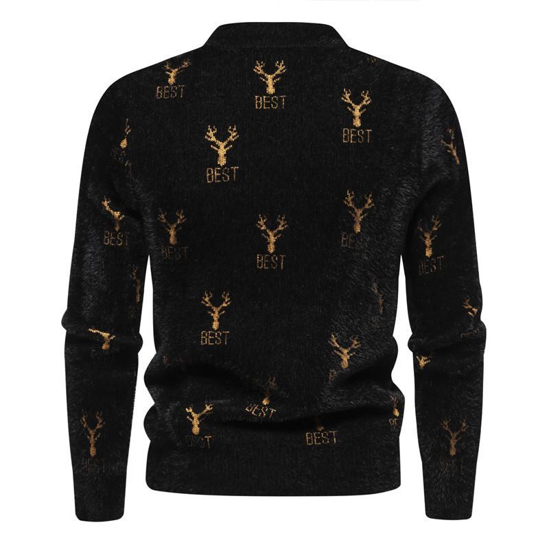 Hot Sale, New Knitted Crew Neck Sweater In Autumn and Winter, Men's Bottom Knitted Sweater and Sweater