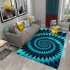 Abstract Psychedelic Scene Illusion Carpet for Hotel Children Bedroom Living Room Decor Floor Mats Kitchen Bathroom Non-slip Rug