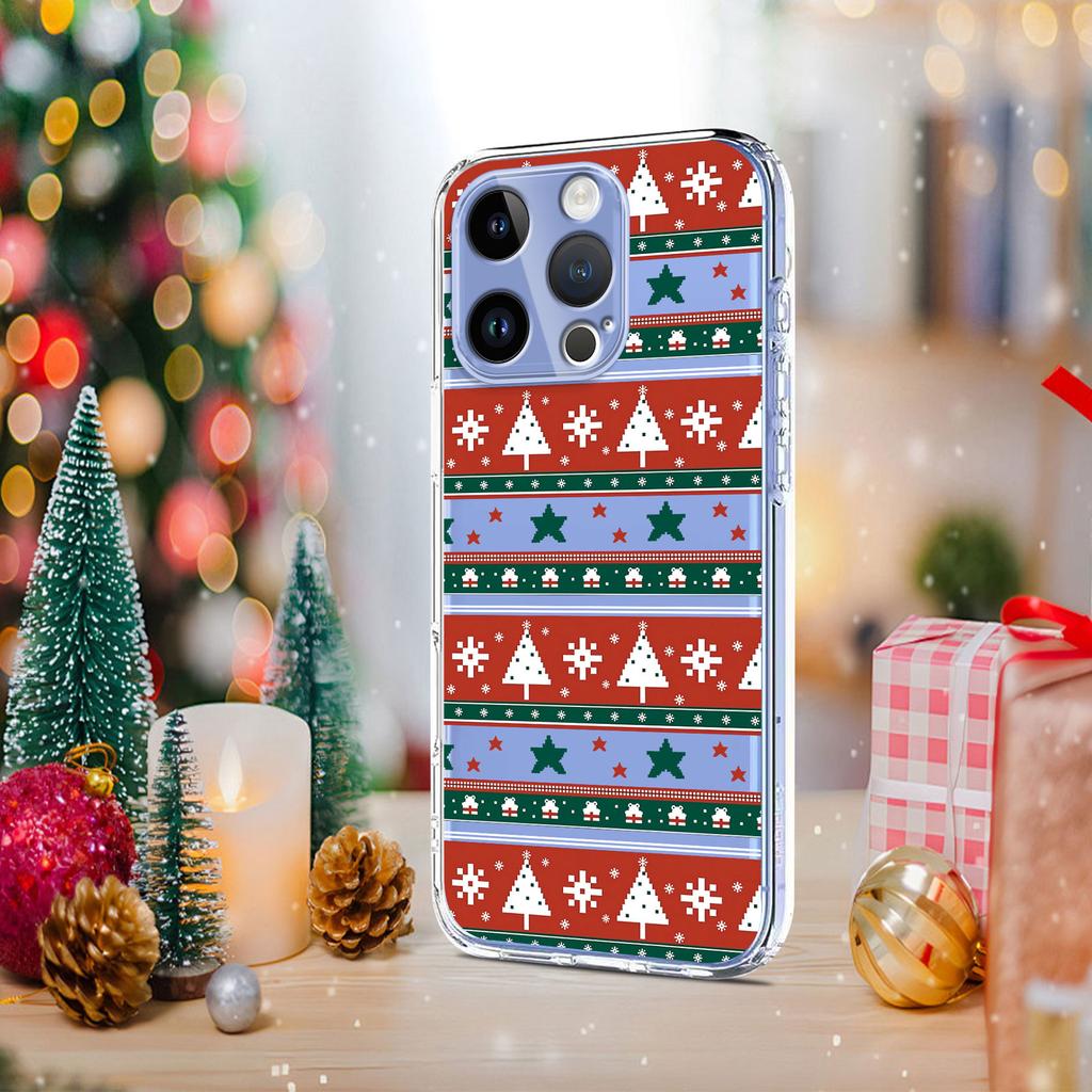 For iPhone 13 Pro Max 6.7 inch Case Christmas Themed Pattern Printing TPU Phone Back Cover