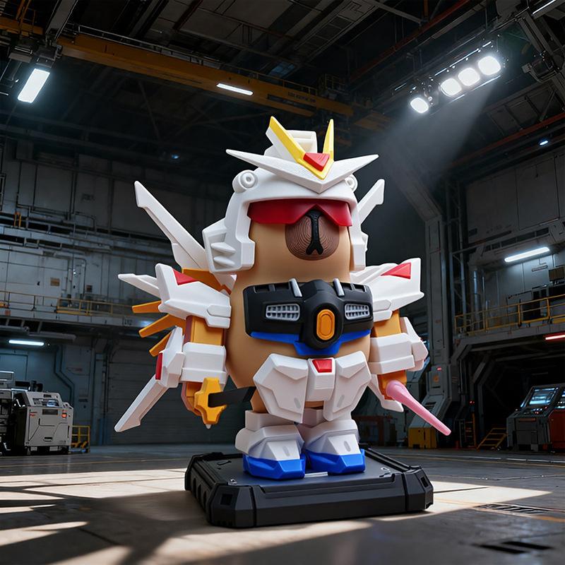 

Iron Capybara Hero Magnetic Mecha Spider-Man Capybara Figure Original Capybara Collection Action Figure Playthings Gifts designed for Boys