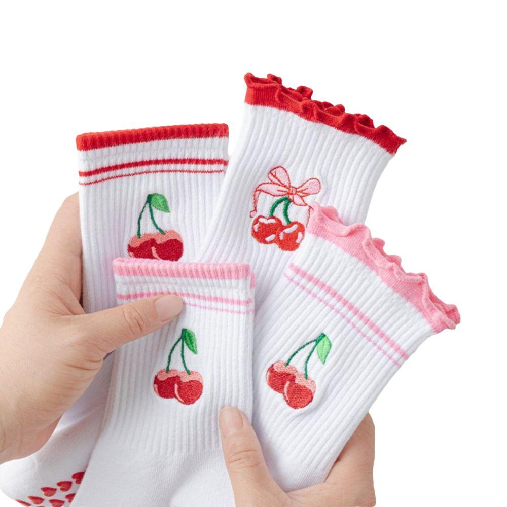 Breathable Pilates Socks Harajuku Street Mid Tube Socks New Yoga Socks