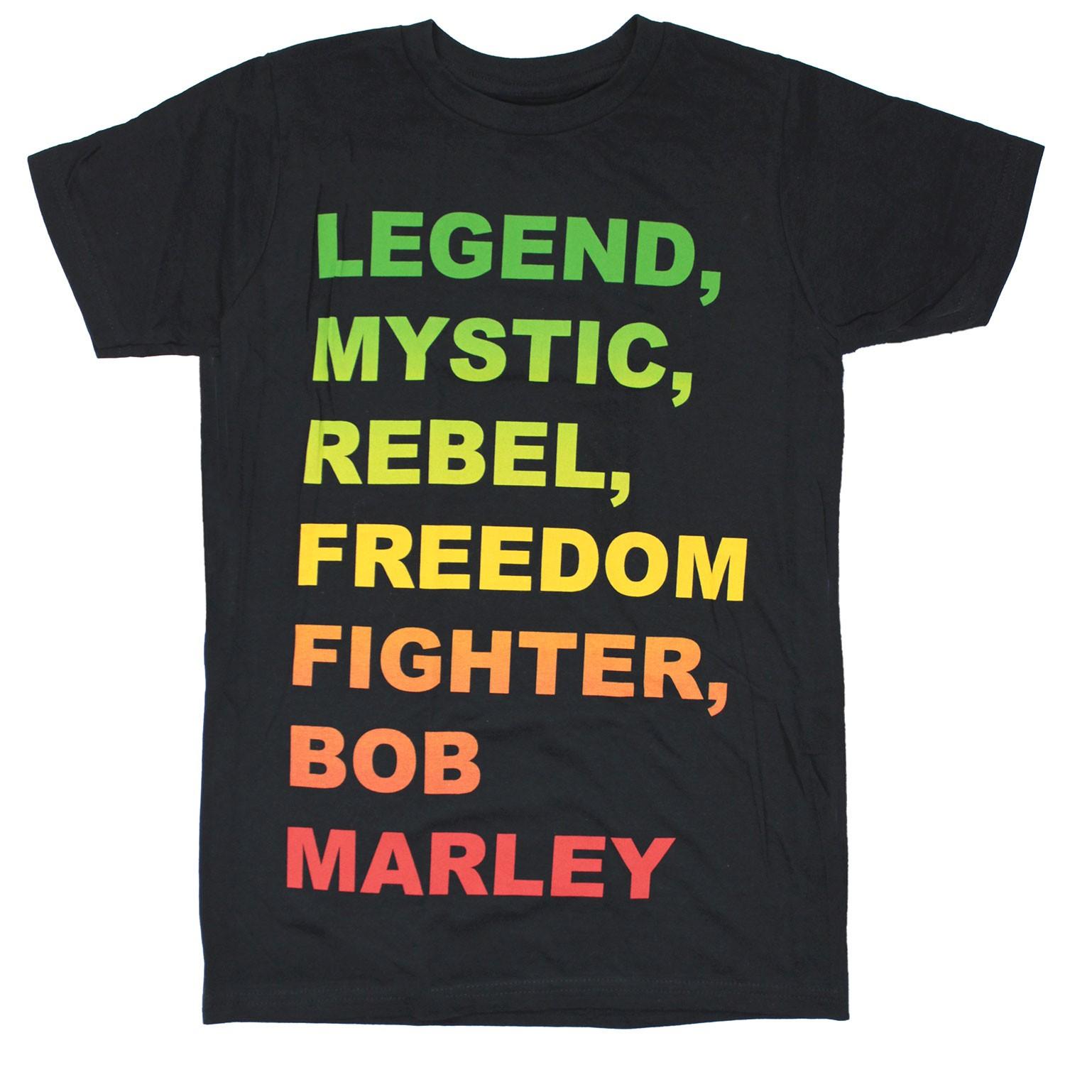 Men s Bob Marley Legend, Mystic, Rebel, Freedom Fighter, Bob Marley T-shirt XXXXL