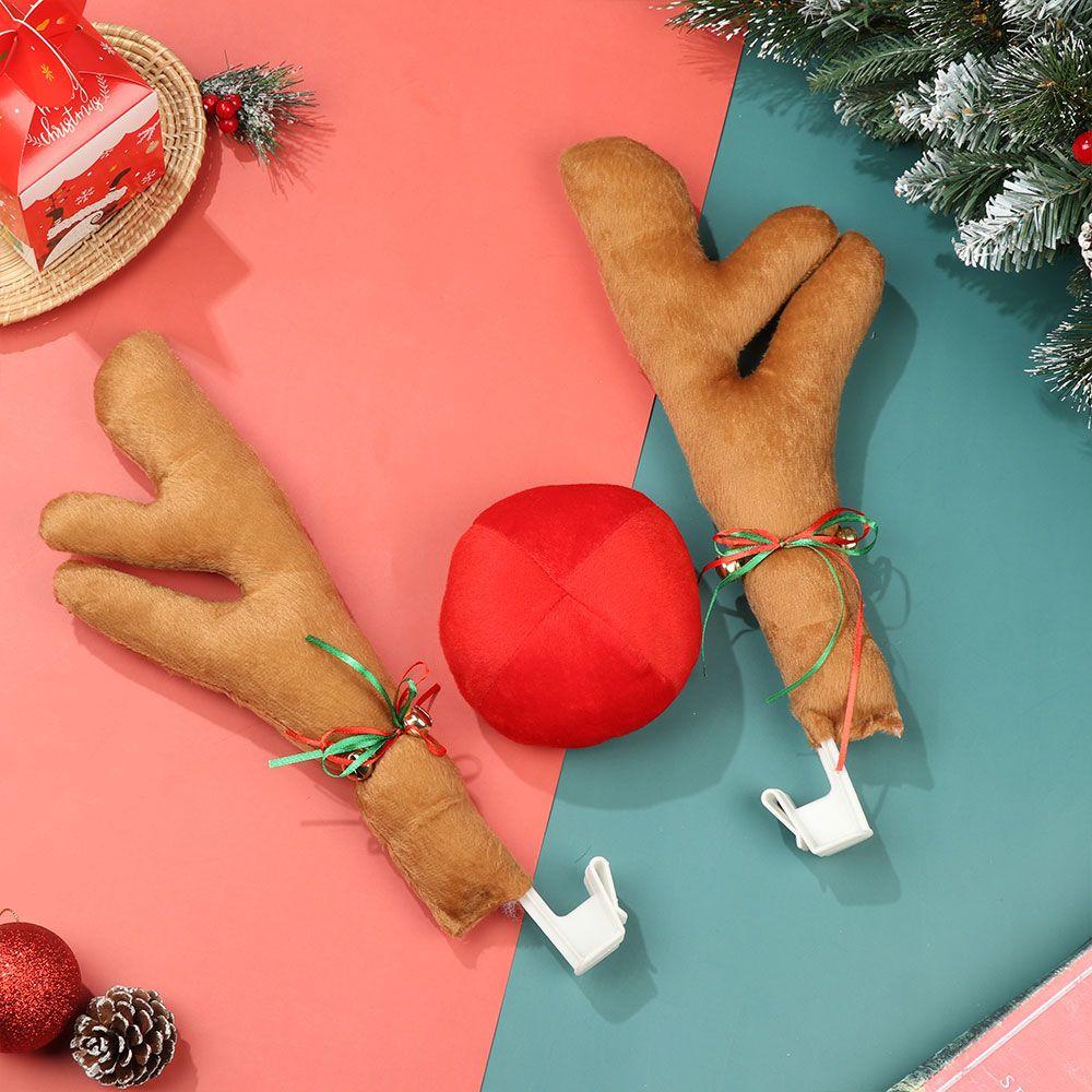 Auto Decorations Vehicle Ornament Antler Christmas Supplies Christmas Ornament Car Decor Elk Horn