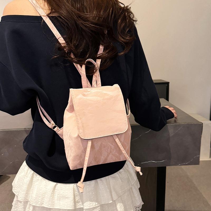Premium Texture Exquisite and Beautiful Retro Backpack New Simple and Versatile Student Schoolbag Commuter Bag