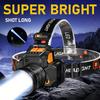 Rechargeable LED Headlights 3 Lighting Modes Adjustable Focal Length USB Suitable for Camping, Hunting, Fishing, Hiking, and Outdoor Exploration