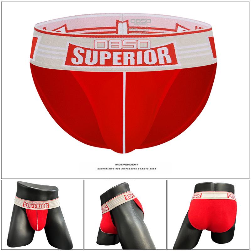 Men's Low Waist Fitness Anti-Chafing Briefs BS844