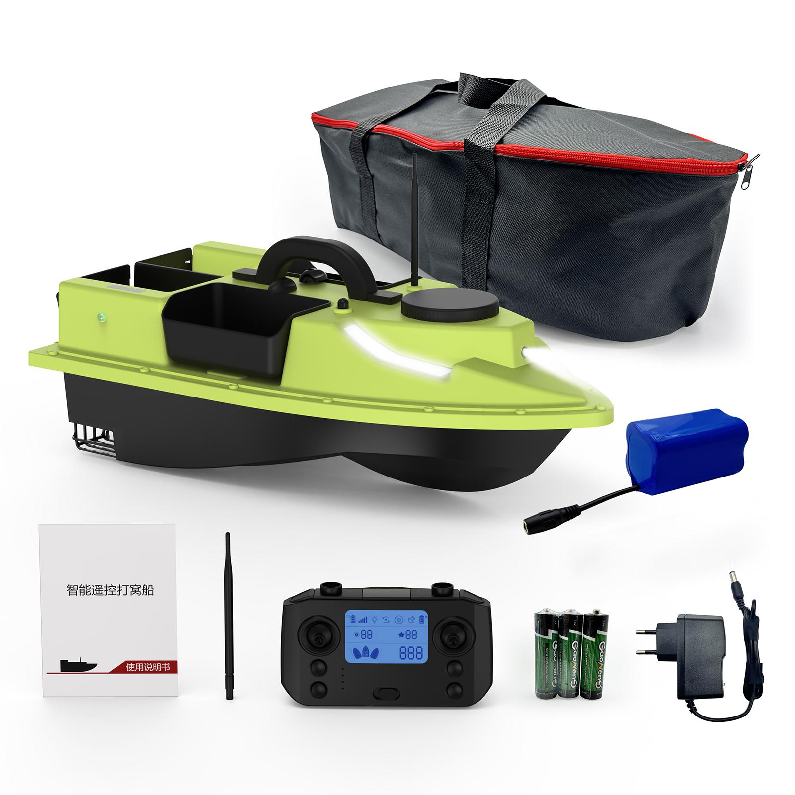 

GPS RC Лодка-приманка 500M Беспроводной пульт дистанционного управления Рыболовная лодка-приманка Лодка-фидер Корабль с 12000mAH UK Plug жёлтый