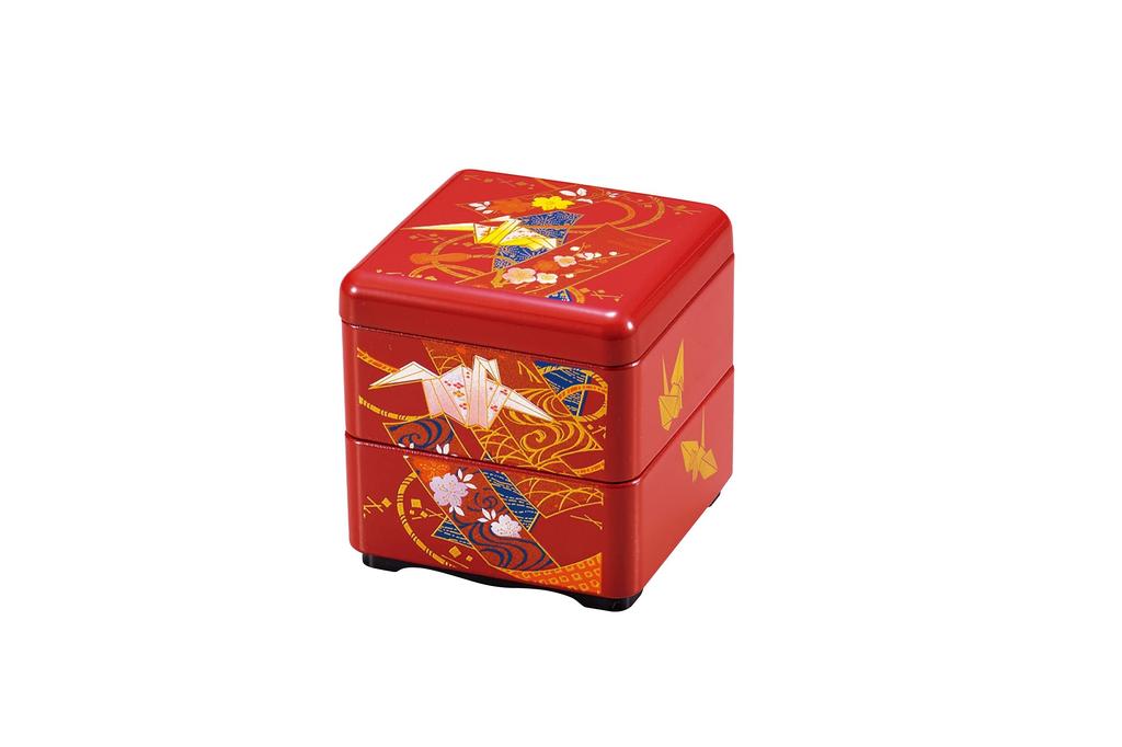 Tatsumiya HAKOYA Mini Box with Delicacies and Origami Crane Design 572643 (160ml) "Motenashiya" (Hospitality)