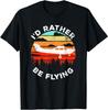 Funny Pilot Gift I'd Rather Be Flying Retro C172 Airplane T-Shirt Unisex T-Shirt