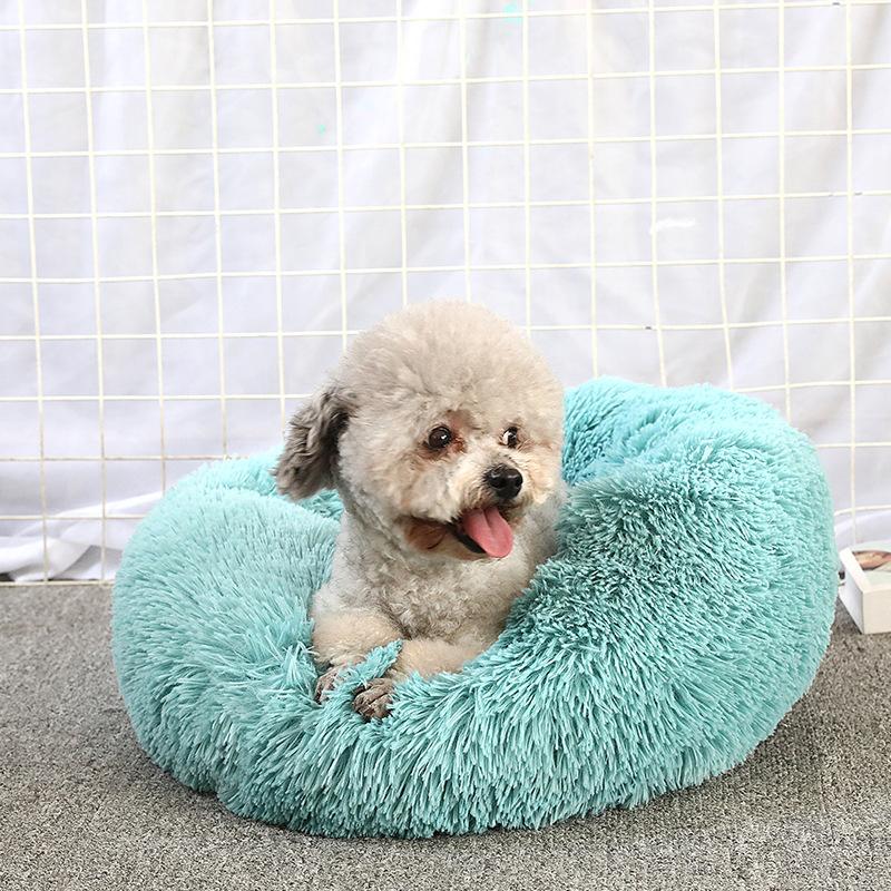 Round Cat Nest Pet Mat Donut Plush Comfortable Pet Mat Pet Bed