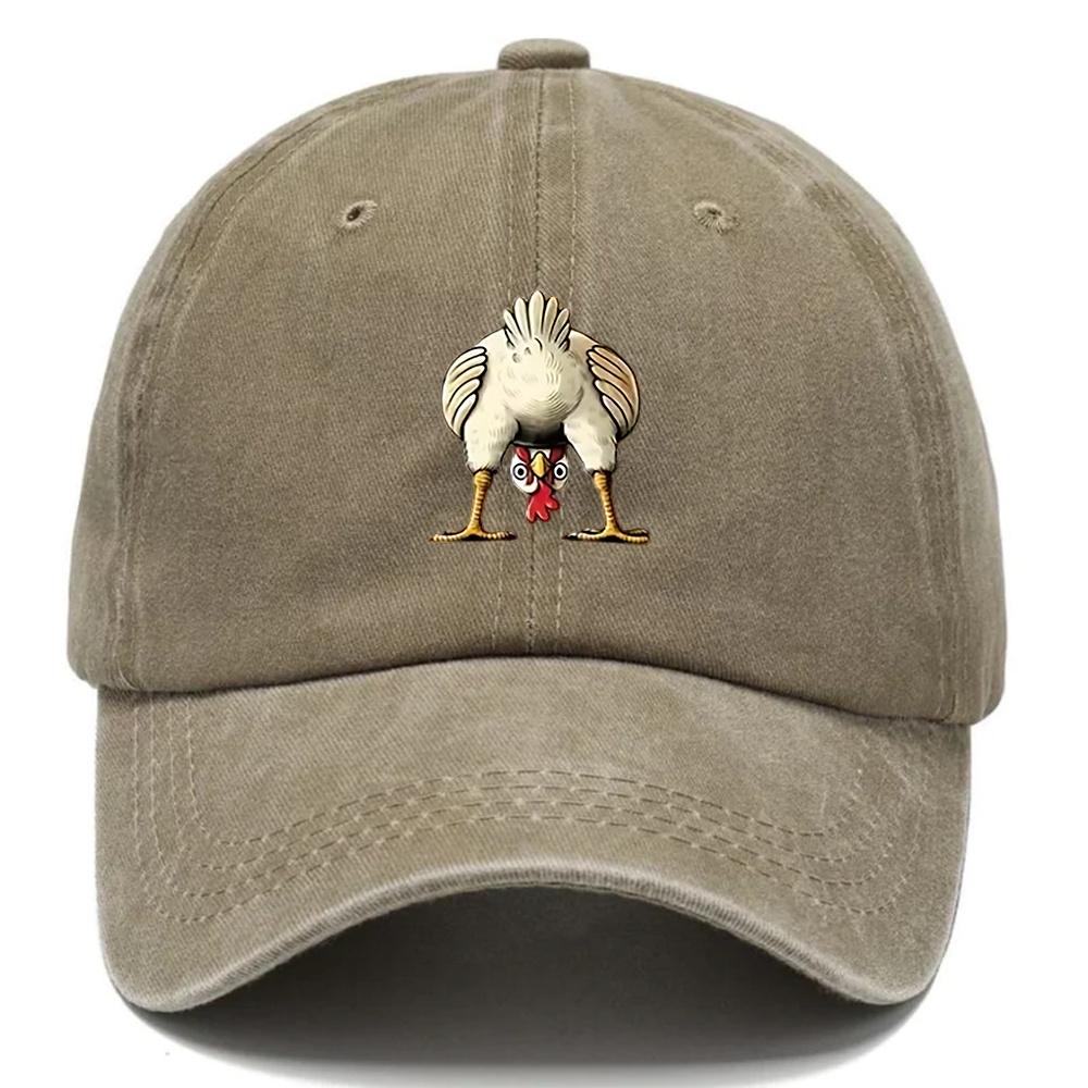 Pc Design Style Chicken Printed Hat Cartoon Printed Hats for Women Outdoor Hat for Men Fashion Dad Hat Breathable Baseball