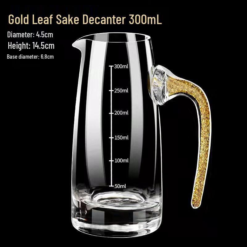 

Xuankunpai Chinese Gold Foil Crystal Baijiu Glassware Set