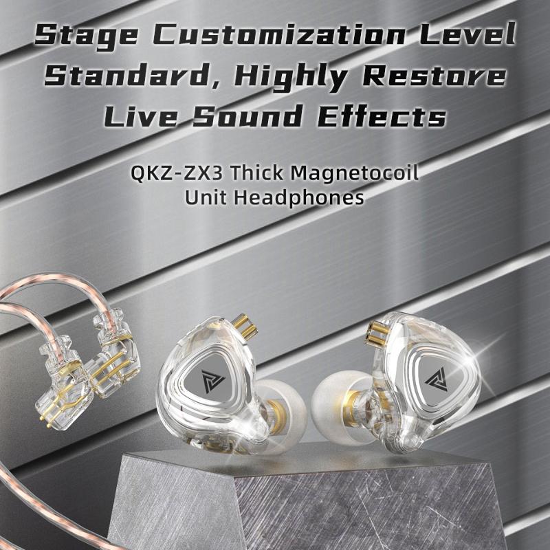 QKZ ZX3 Mobile Phone Headset, Cable with Wheat Headset Running Sports Headset