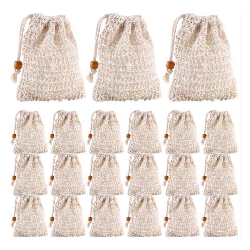 Seifenaufbewahrung in Bubble-Bag mit Kordelzugdesign, geeignet zum Baden, Duschen und