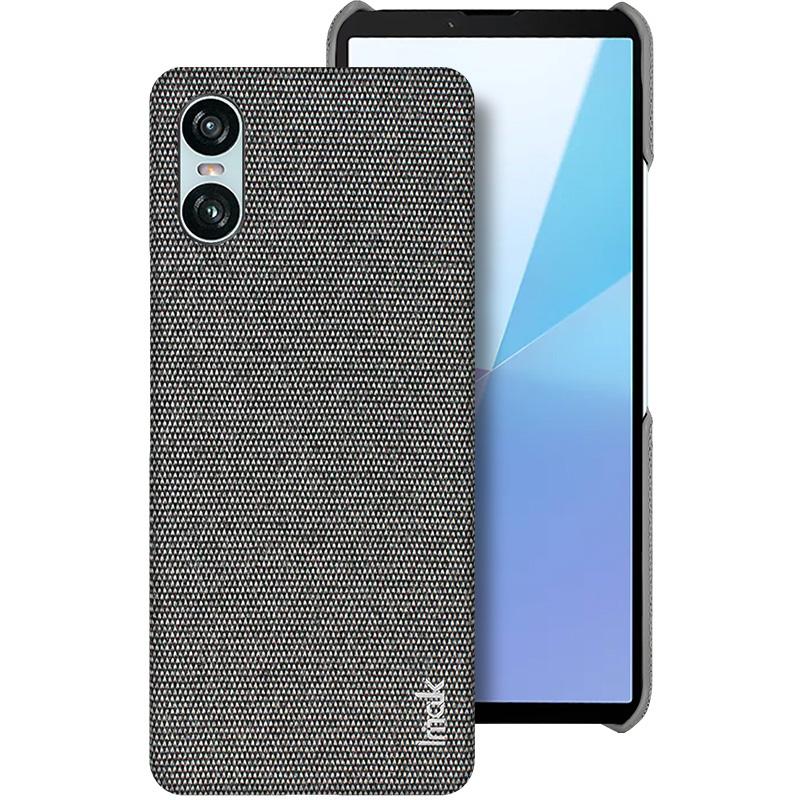 IMAK Ruiyi Series for Sony Xperia 10 VI Case Fabric Texture Leather+PC Phone Back Cover