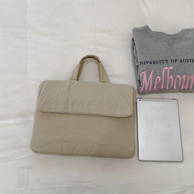 Laptop Bag Briefcase Women's Solid Color Tote Bag