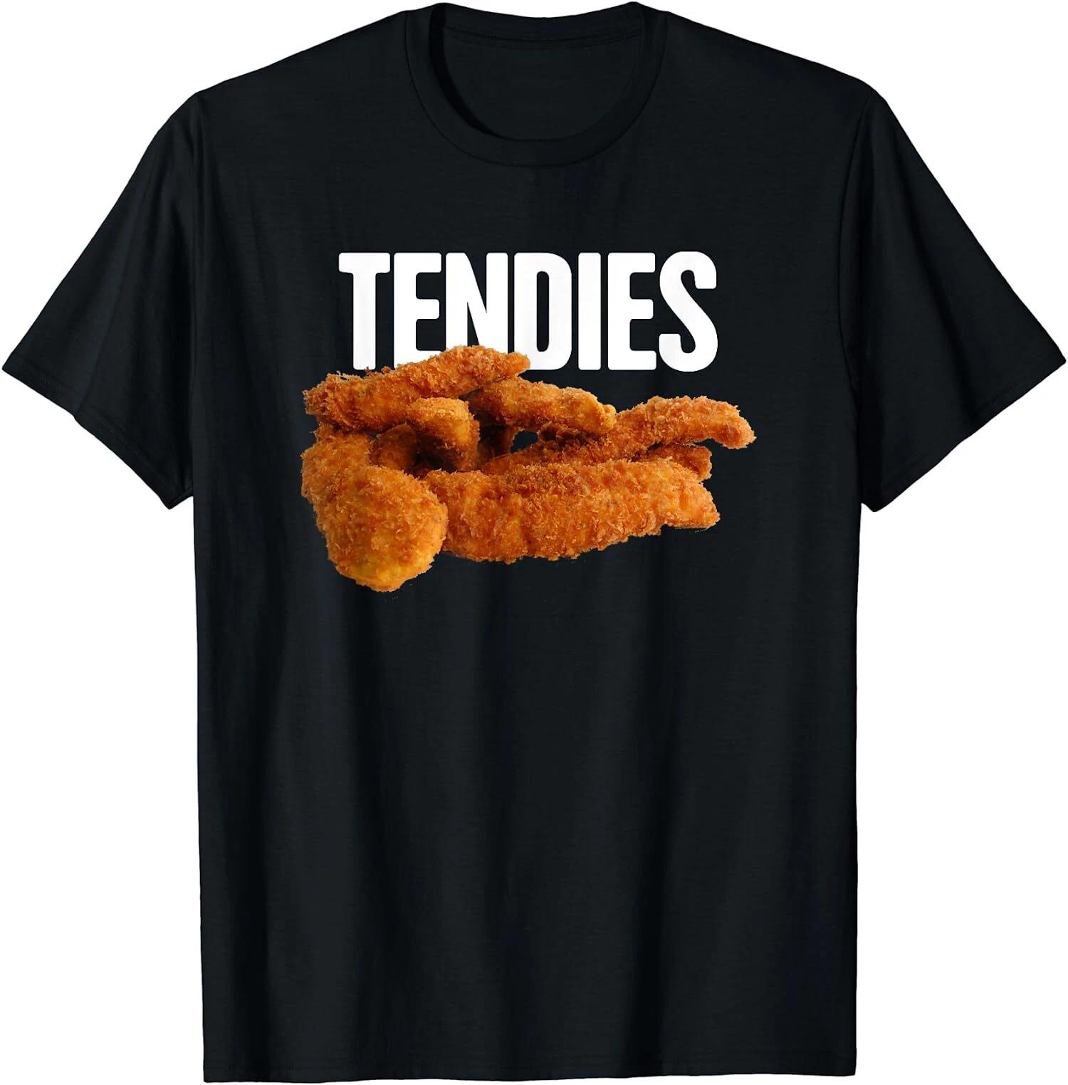 Tendies Funny Neckbeard Chicken Tender T-Shirt XL