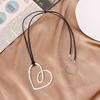 Necklace Vintage Peach Heart Premium Sweater Chain Women'S Metal Long Necklace