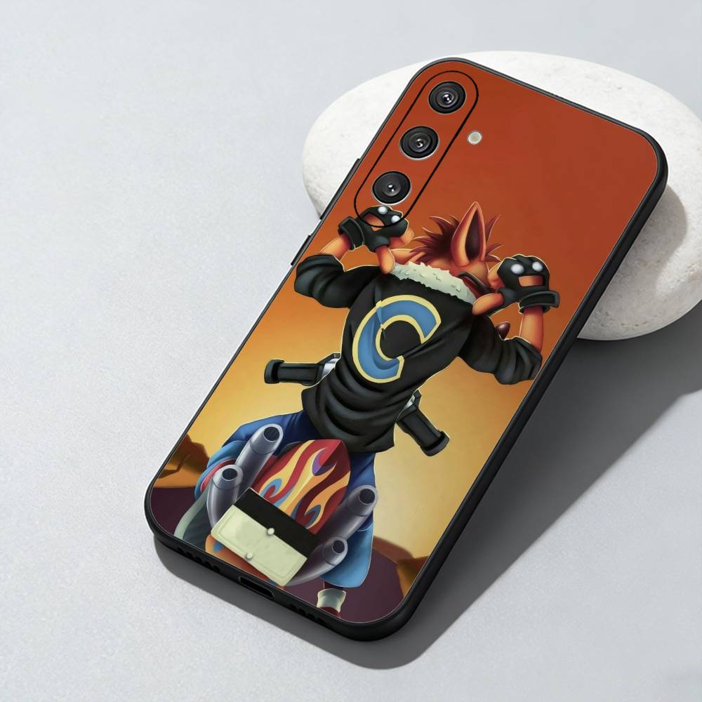C-Crash Game Roles Aku-aku Phone Case For Samsung Galaxy A73,A72,A71,A70,A52,A51 Others Soft Black Cover