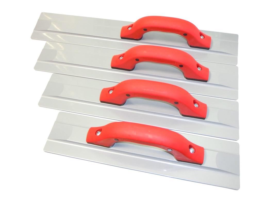 Domaya Supervised Concrete Magnesium Float x TPR for Concrete Finishing Trowel, Trowel, U-Style (405mm 89mm, Handle)