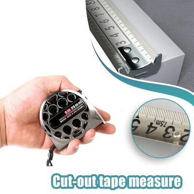 1PC Stainless Steel Anti-corrosion Telescopic Tape Measure 3/5/7.5M Metric Tape Measure Wooden Ruler Construction Measuring Tool