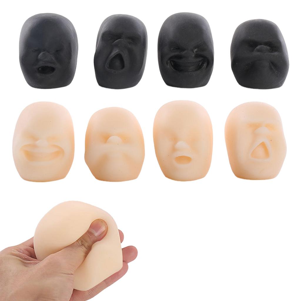 6 Cm Stress For Adults Amusing Face Design Stress Toys Sensory For And Home Use In White Colour Skateboard