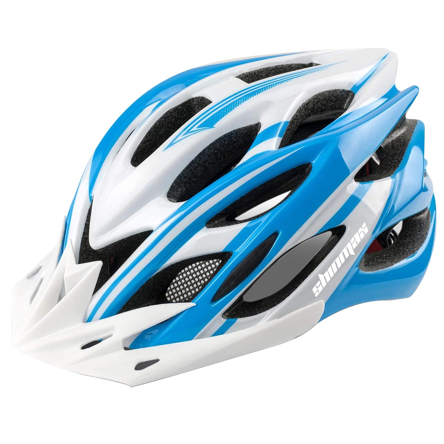 

Bike Helmet with LED Removable Sun Visor Lightweight Bicycle Helmet Adjustable Mountain & Road Cycling Helmets for Adult M