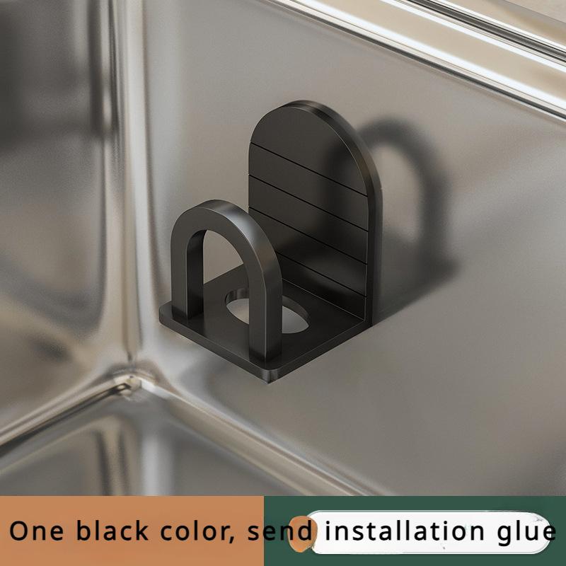 

Полиця для кухонної раковини Незмивна раковина Губка для зливу Настінна кришка для каструлі Органайзер для обробної дошки 5.1*4.5*3.1CM