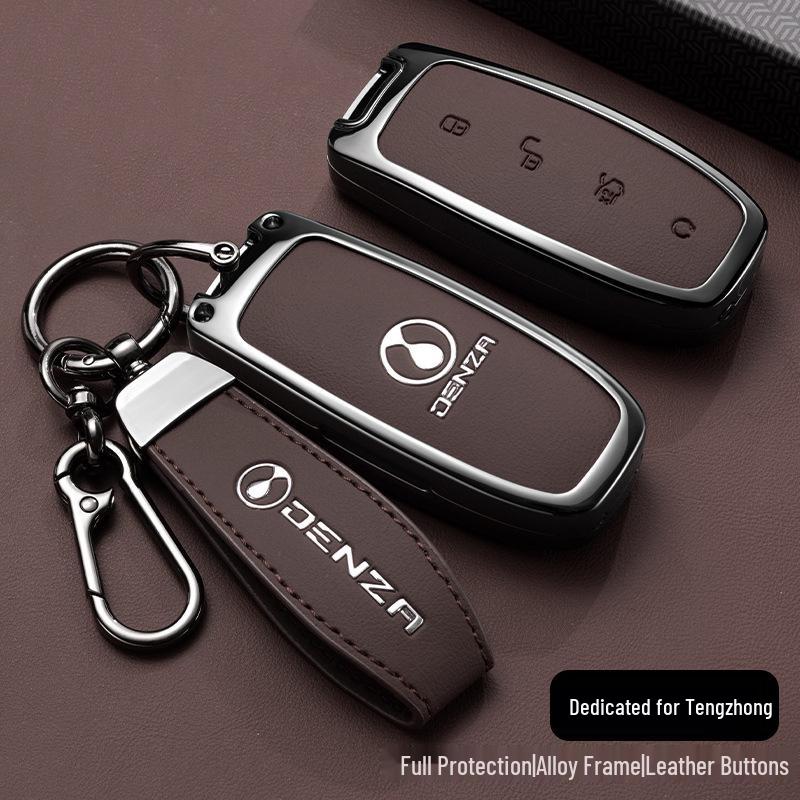 Customized Denza D9 N7N8 Key Cover with Metal Buckle and Protective Shell