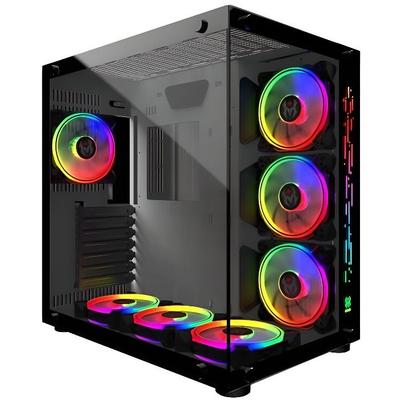 MRED - ATX Gaming PC Case - White RGB Crystal Sea