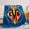 Villarreal CF logo FlAannel Blanket, High quality Comfortable for All Seasons, Home Decor, Warmth and Comfort